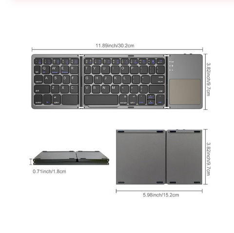 Bluetooth Foldable Wireless Keypad