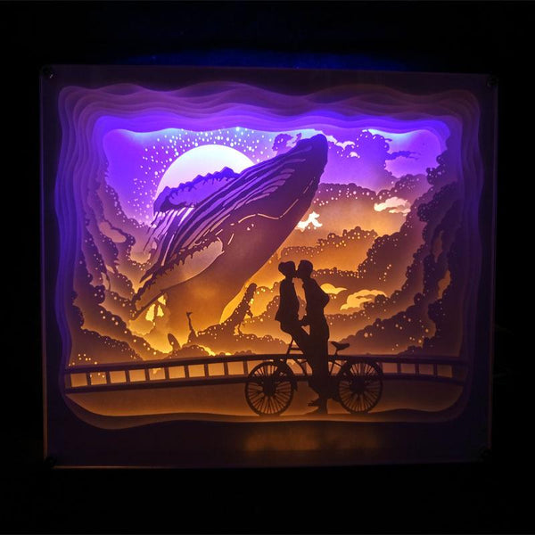 3D Light and Shadow Paper Night Light