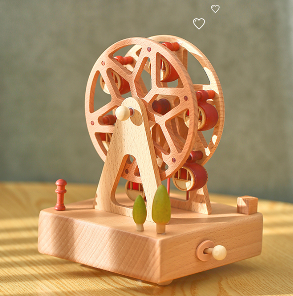 Handmade Wooden Rotating Music Boxes