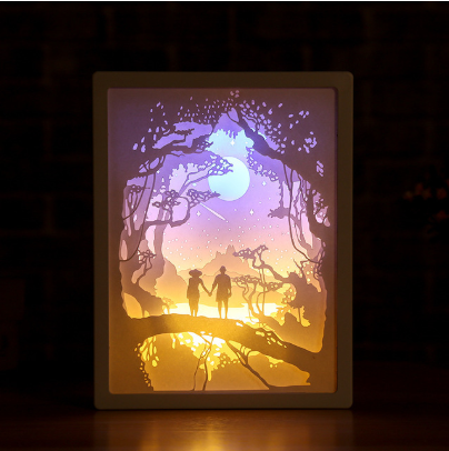 3D Light and Shadow Paper Night Light