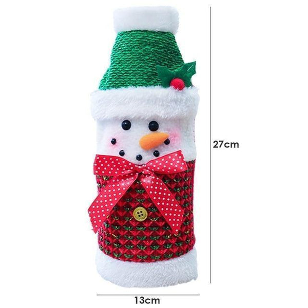 Christmas Knitted Red Wine Bottle Cover