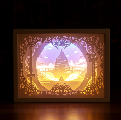 3D Light and Shadow Paper Night Light