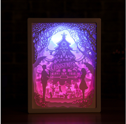 3D Light and Shadow Paper Night Light