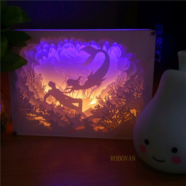 3D Light and Shadow Paper Night Light