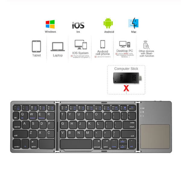 Bluetooth Foldable Wireless Keypad