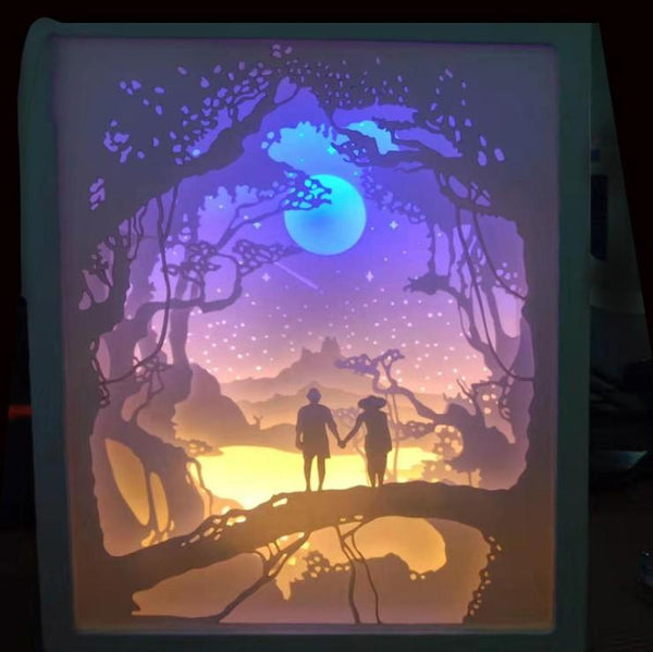 3D Light and Shadow Paper Night Light