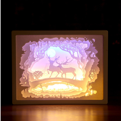 3D Light and Shadow Paper Night Light