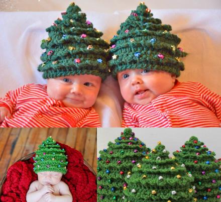 Crocheted Christmas hat