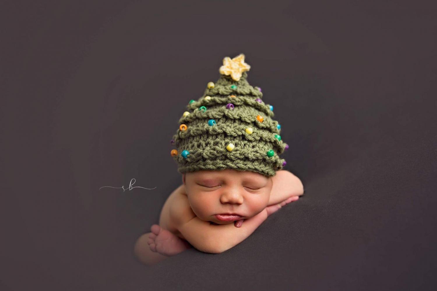 Crocheted Christmas hat