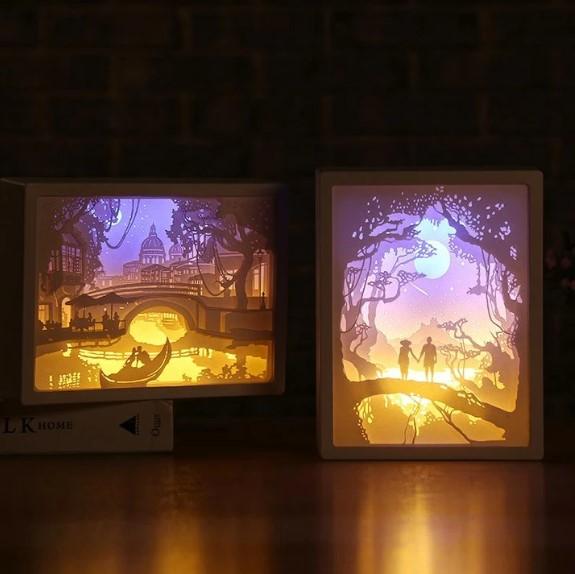 3D Light and Shadow Paper Night Light