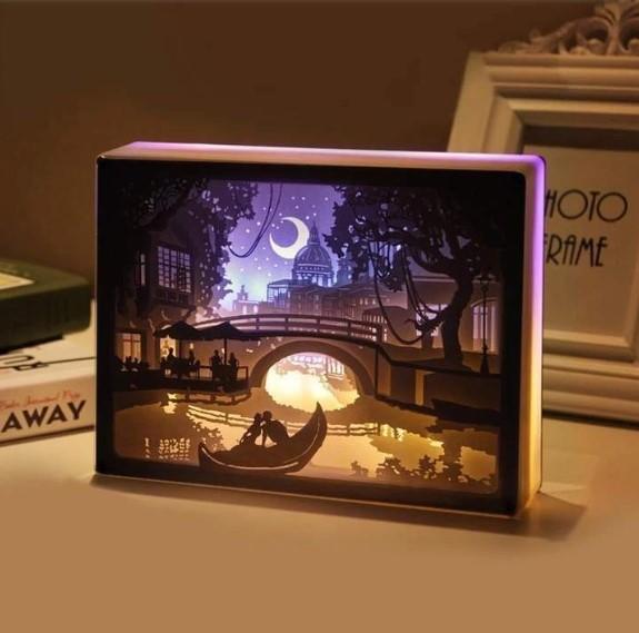 3D Light and Shadow Paper Night Light