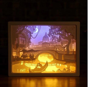 3D Light and Shadow Paper Night Light