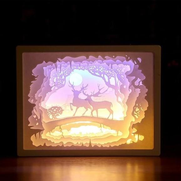 3D Light and Shadow Paper Night Light