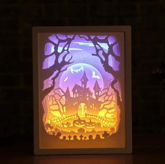 3D Light and Shadow Paper Night Light