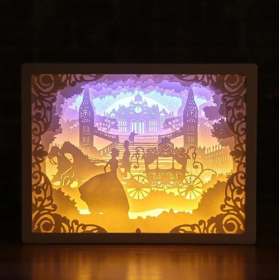 3D Light and Shadow Paper Night Light