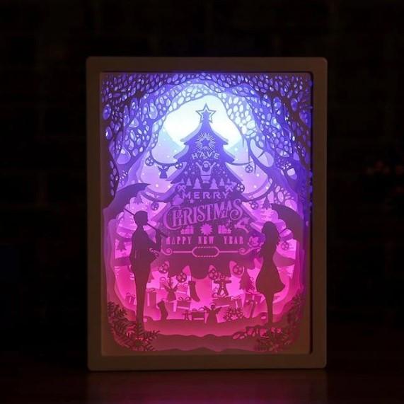 3D Light and Shadow Paper Night Light