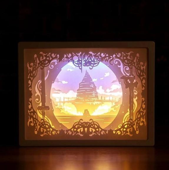 3D Light and Shadow Paper Night Light