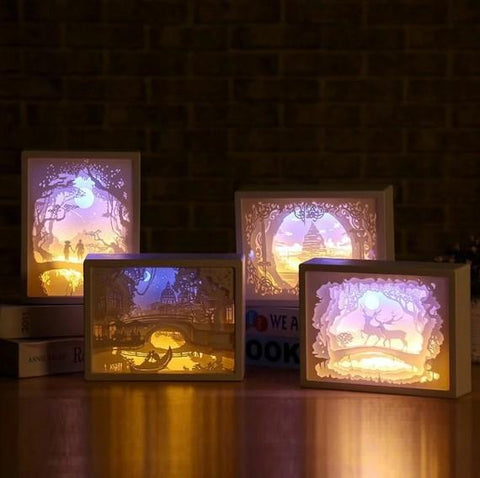 3D Light and Shadow Paper Night Light