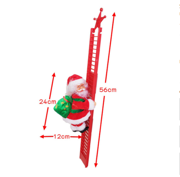 Ladder Climbing Santa Toy Funny Christmas Decoration