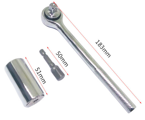 Multifunctional socket wrench gadget