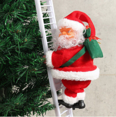 Ladder Climbing Santa Toy Funny Christmas Decoration