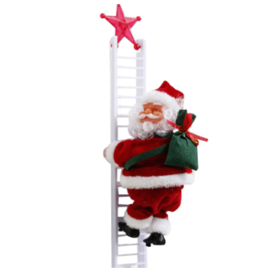 Ladder Climbing Santa Toy Funny Christmas Decoration