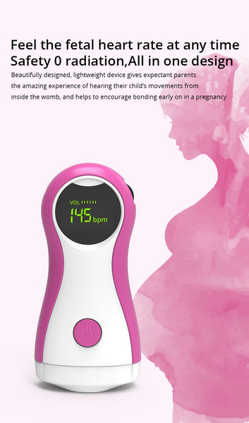 Portable Fetal Doppler Baby Heart Rate Monitor