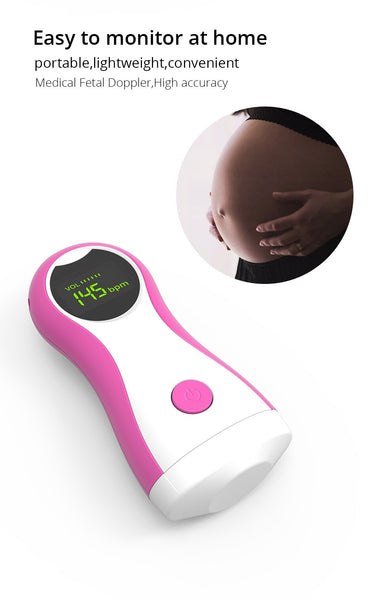 Portable Fetal Doppler Baby Heart Rate Monitor