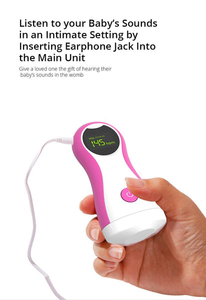 Portable Fetal Doppler Baby Heart Rate Monitor