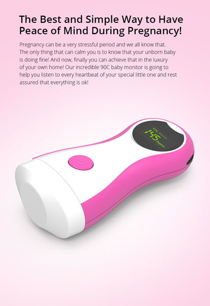 Portable Fetal Doppler Baby Heart Rate Monitor